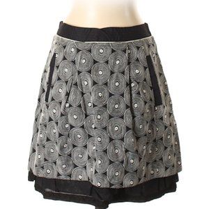 Black and White Skirt Sz 2 100% Cotton
